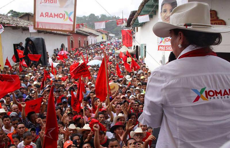 Xiomara Castro bei einer Wahlkampfveranstaltung in Honduras