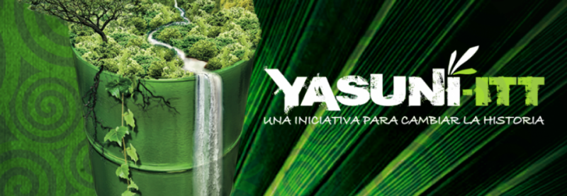 Logo der Initiative: "Yasuní-ITT- eine Initiative, um die Geschichte zu ändern"