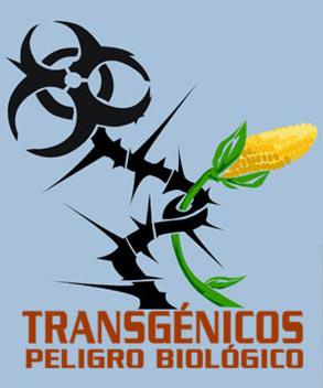 Plakat: "Gentechnisch verändertes Saatgut - Biologische Gefahr"