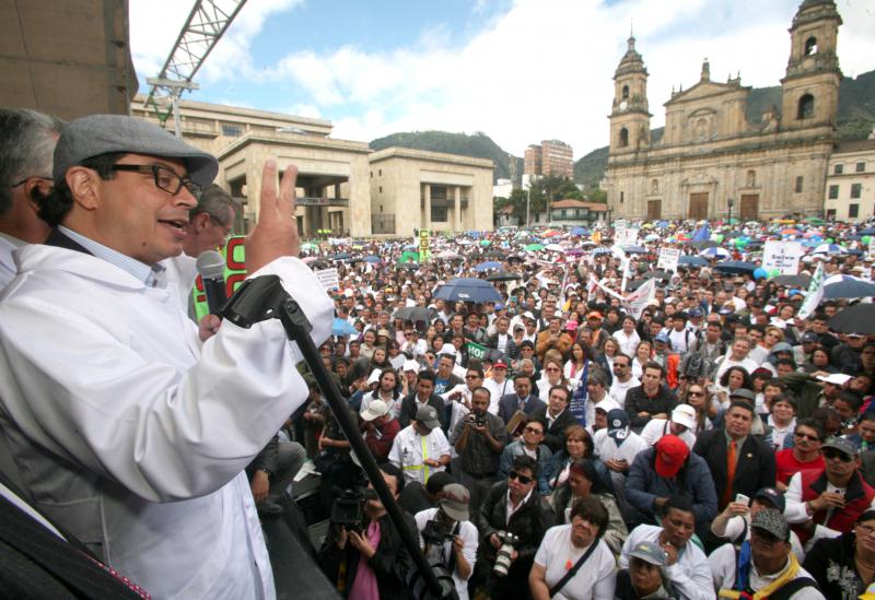 Der Bürgermeister von Bogotá, Gustavo Petro