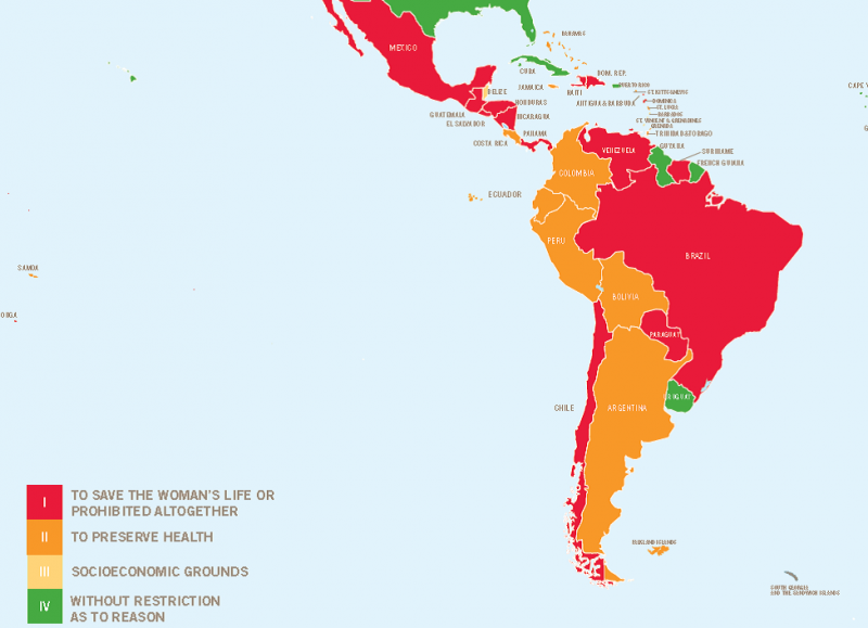 Die Gesetzeslage zu Schwangerschaftsabbrüchen in Lateinamerika ist sehr restriktiv