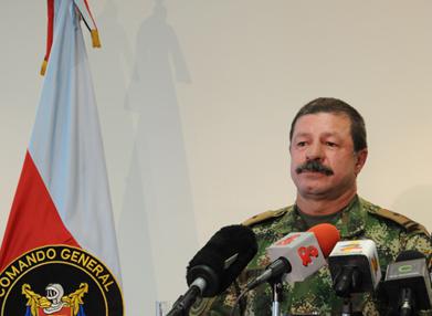 Javier Alberto Flórez Aristizábal, Chef des Generalstabes der kolumbianischen Armee