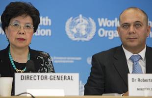 WHO-Chefin Chan und Kubas Gesundheitsminister Morales