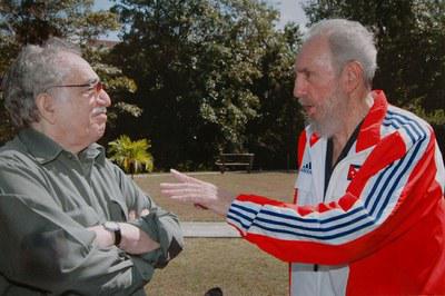 García Marquez und Fidel Castro im Gespräch