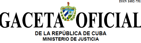 Titel des kubanischen Amtsblatts, der Gaceta de Cuba