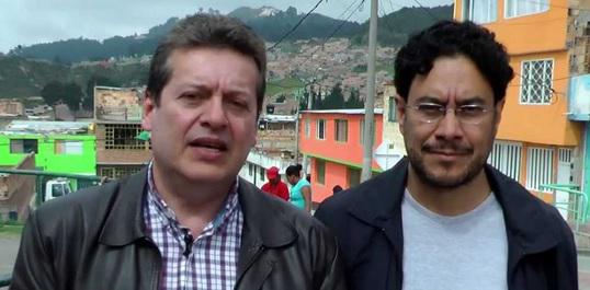 Werden mit dem Tod bedroht: Alirio Uribe (links) und der Kongressabgeordnete Iván Cepeda