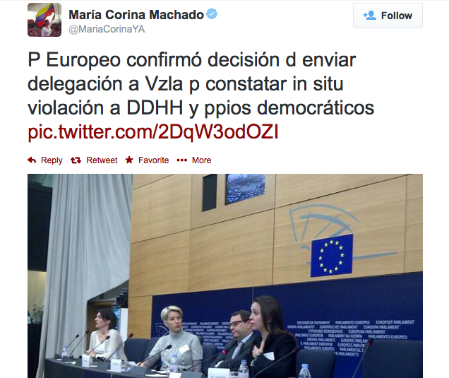 Machado verkündet Delegationsreise, die aber tatsächlich noch nicht beschlossen wurde