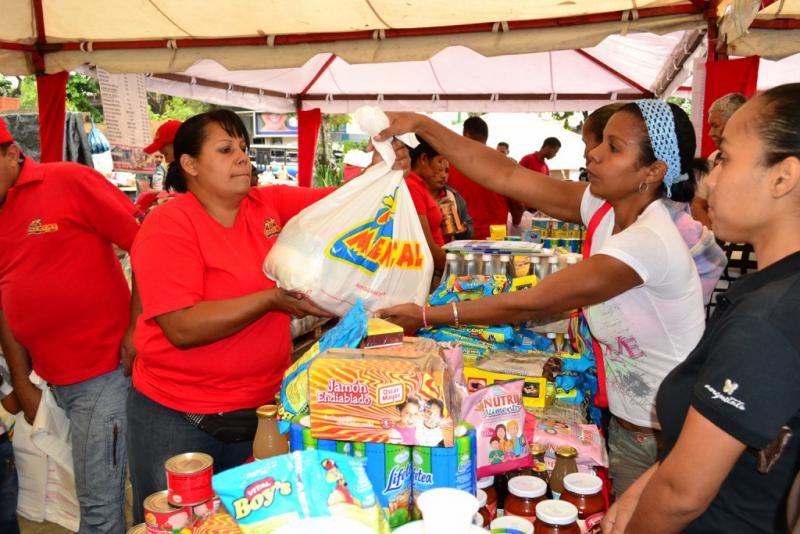 Ein staatlicher Lebensmittelmarkt (Mercal) in Caracas