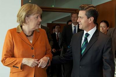 Bundeskanzlerin Angela Merkel und Mexikos Präsident Enrique Peña Nieto