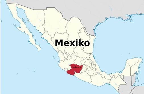 Der mexikanische Bundesstaat Michoacán