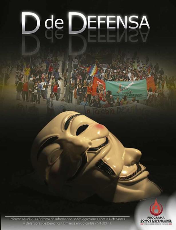 Cover des Jahresberichtes 2013 von "Somos defensores"