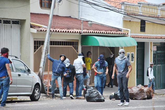 Protestierende in Táchira