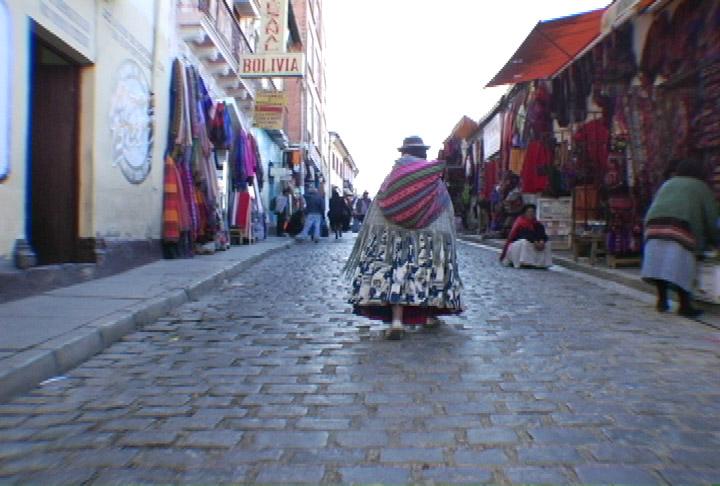 Straßenszene in La Paz