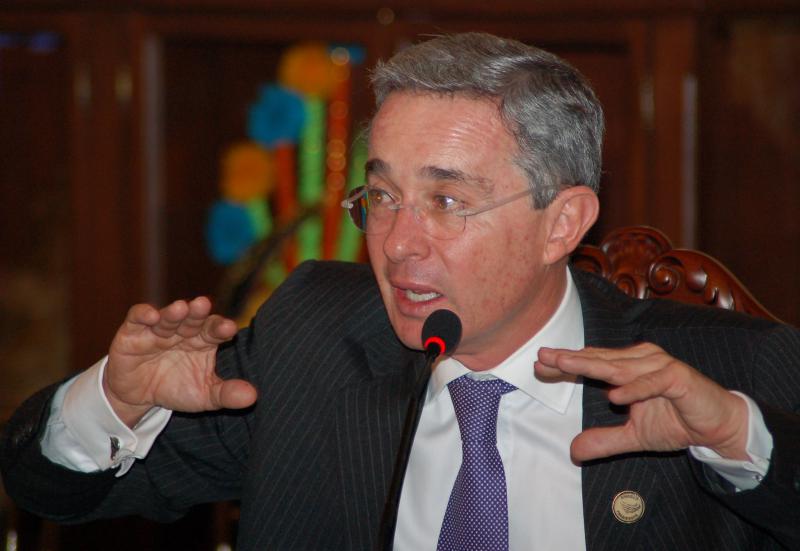 Senator und Ex-Präsident Álvaro Uribe