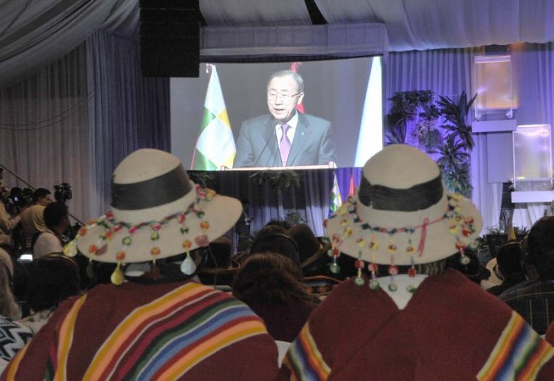 UN-Generalsekretär Ban Ki-moon beim Völkergipfel
