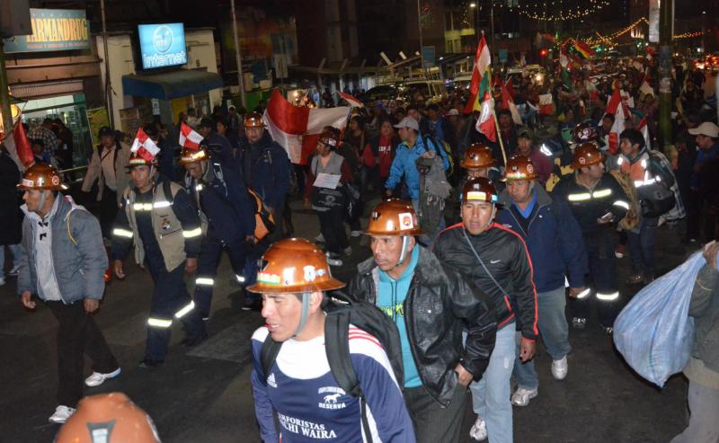 Compico-Anhänger verlassen am 29. Juli La Paz und kehren nach Potosí zurück