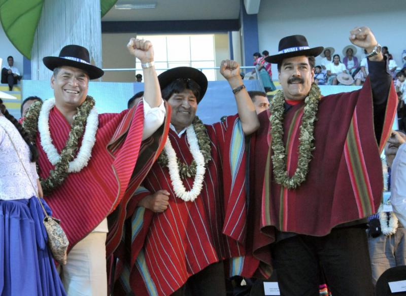 Rafael Correa, Evo Morales und Nicolás Maduro waren ebenfalls eingeladen
