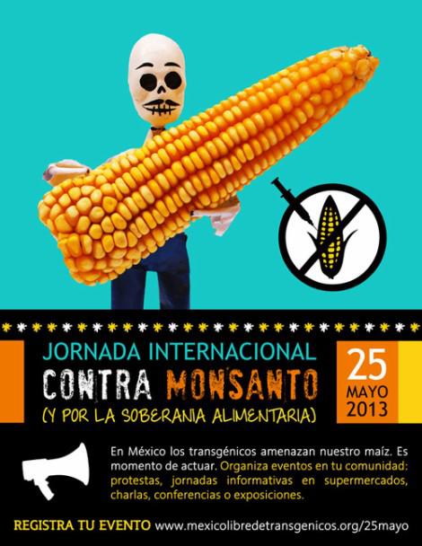 Plakat aus Mexiko zum weltweiten Aktionstag gegen Monsanto (2013)