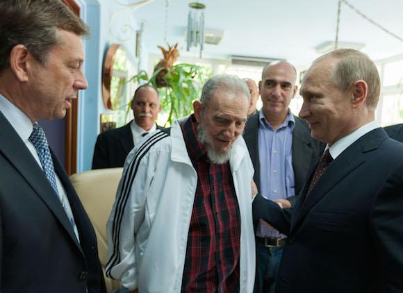 Fidel Castro und Russlands Präsident Putin im Juli 2014 in Havanna