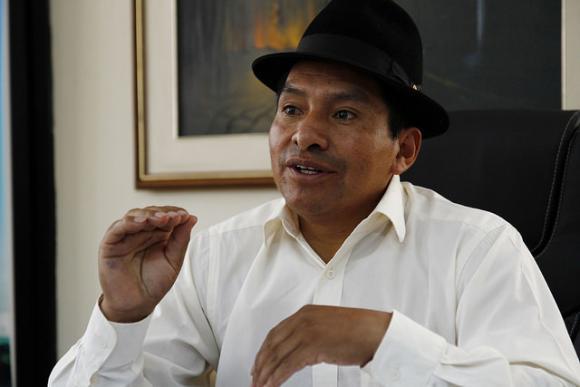 Rief zur "nationalen Erhebung" auf: Conaie-Vorsitzender Jorge Herrera