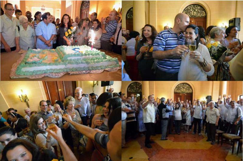 Wieder in Freiheit: Die "Cuban Five" feiern mit Angehörigen und Freunden Sylvester in Havanna