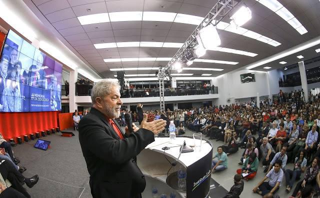 Lula da Silva bei seinem Auftritt in São Bernardo do Campo