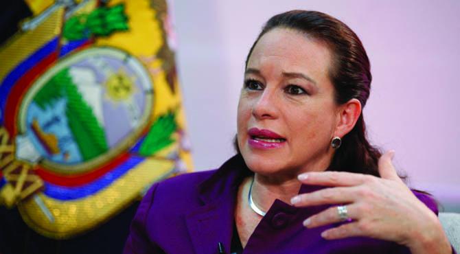 Die UN-Vertreterin Ecuadors, María Fernanda Espinosa Garcés, leitet die Verhandlungen
