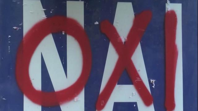 Gut 61 Prozent der Wähler stimmen für "Oxi", also "Nein"