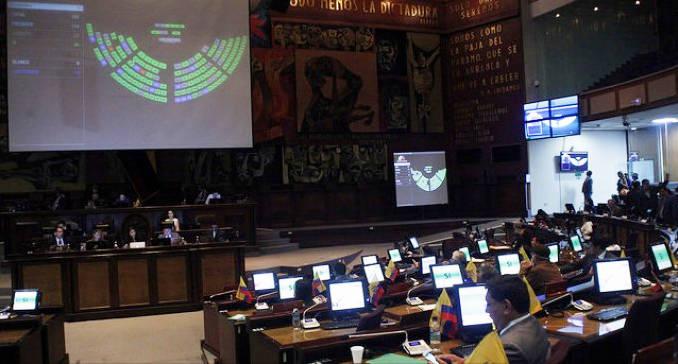 Plenarsitzung des Parlaments von Ecuador