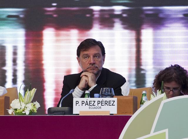 Ökonom Dr. Pedro Páez aus Ecuador