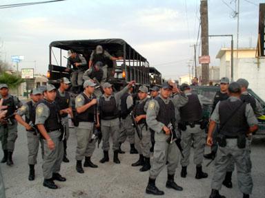 Mexikanische Bundespolizisten, hier bei einem Einsatz in Michoacán