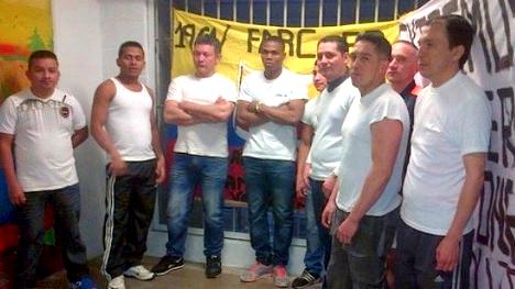 Inhaftierte Farc-Guerilleros im Gefängnis La Picota