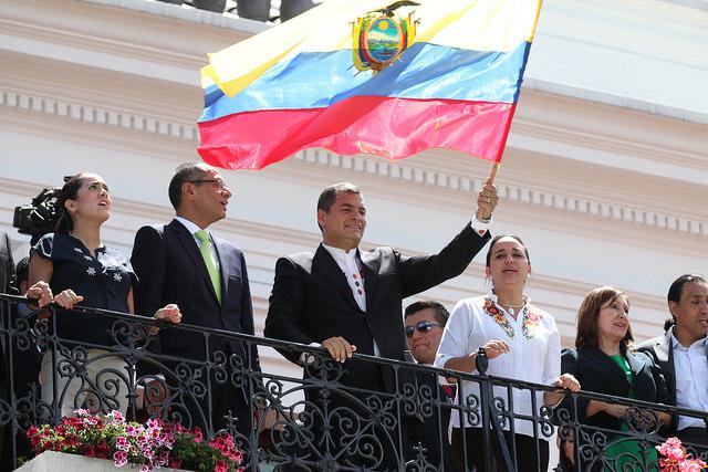 Rafael Correa am Montag in Quito