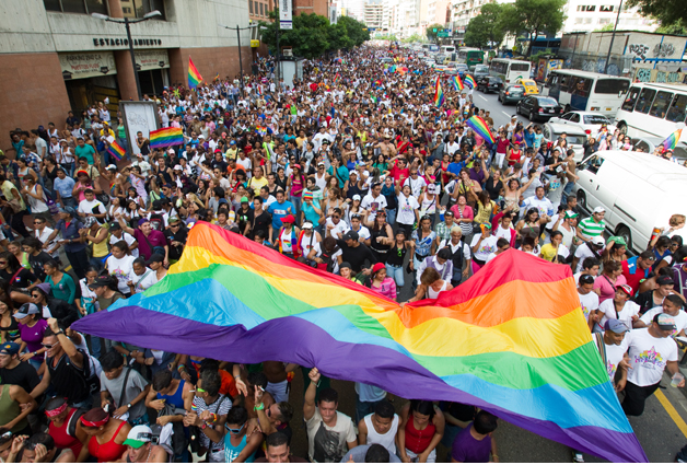 Demonstration für die LGBT-Rechte in Caracas