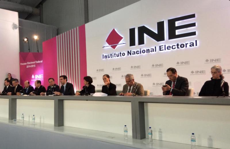 Pressekonferenz der Wahlbehörde Mexikos, INE