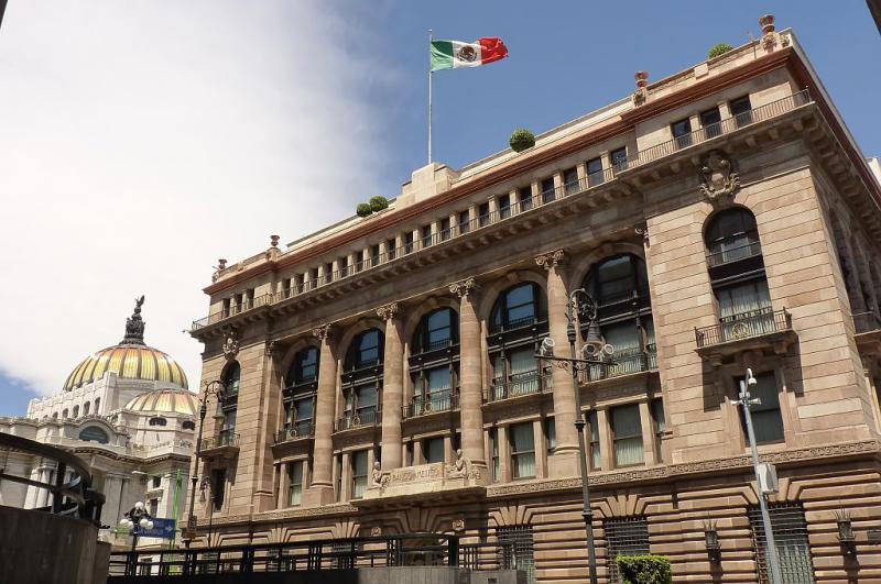 Sitz der mexikanischen Zentralbank in Mexiko-Stadt.