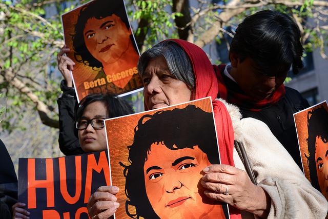 Protest nach dem Mord von Berta Cáceres in Honduras