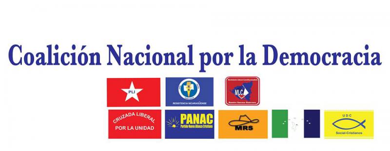 Logos der Parteien im Oppositionsbündnis CND