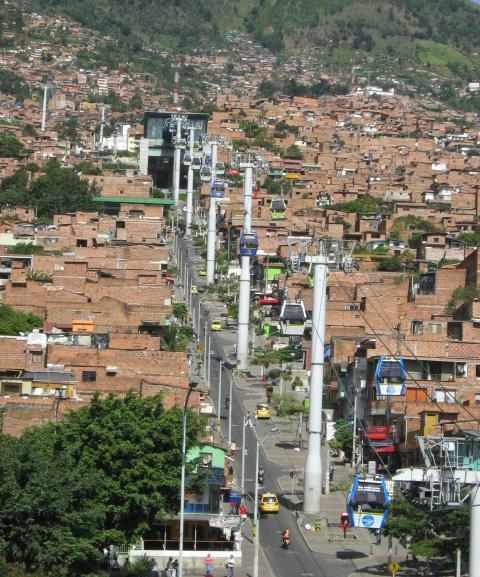 Stadtviertel Comuna 1 in Medellín