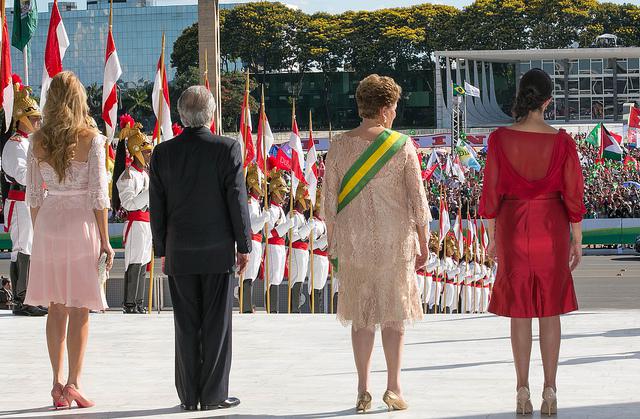 Bild aus besseren Tagen: Amtseinführung von Rousseff und Temer Anfang 2015