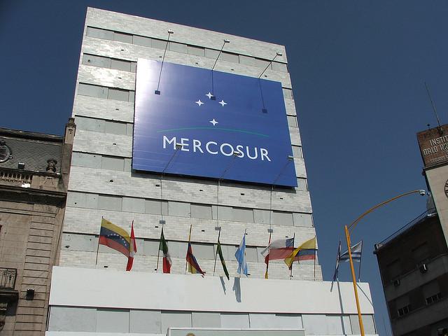 Am Sitz des Mercosur in Montevideo, Uruguay. Der Streit um Venezuela wird vor allem hier ausgetragen