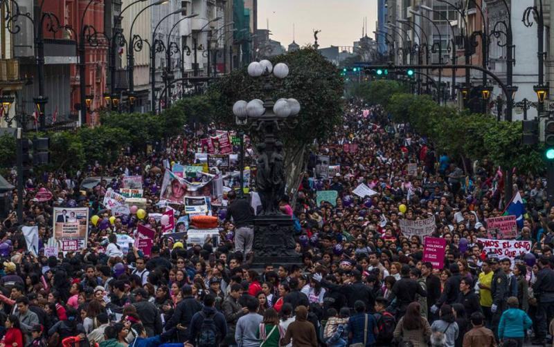 "Ni una menos"-Demonstration in Lima