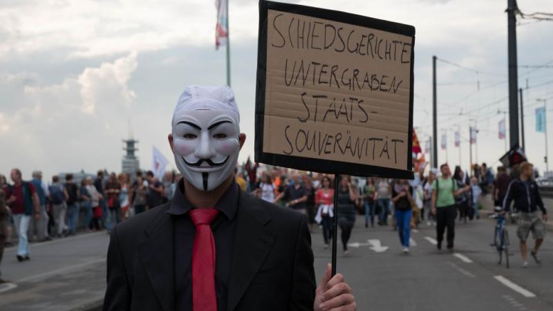 Demonstrant in Köln