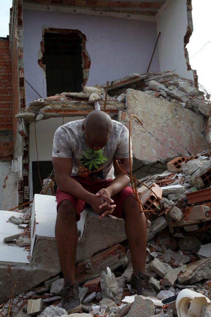 Abriss von Häusern in der Vila Autódromo, die in direkter Nachbarschaft der Baustellen des Olympiaparkes liegt (26.10.2015)