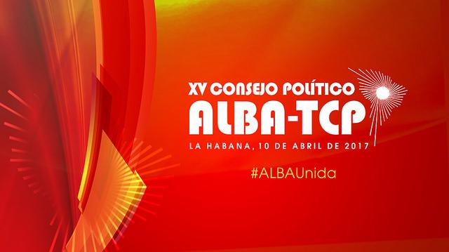 Logo von der Seite des kubanischen Außenministeriums über das Alba-Treffen
