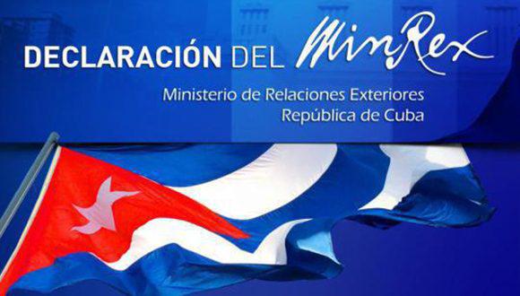 In einer öffentlichen Stellungnahme erklärte das kubanische Außenministerium die Einreise-Verweigerung