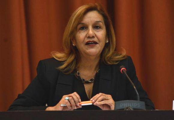 Kubas Ministerin für Wissenschaft, Technologie und Umwelt (CITMA), Elba Rosa Pérez Montoya