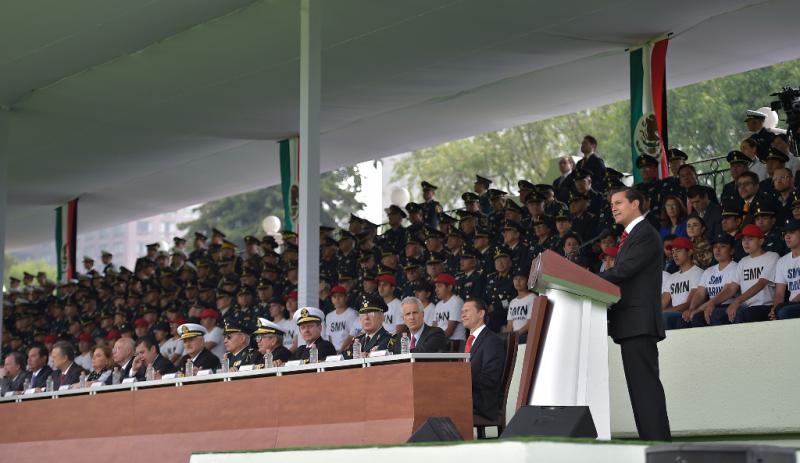 Mexikos Präsident Enrique Peña Nieto bei einer Ansprache vor Militärs am 5. Mai 2017