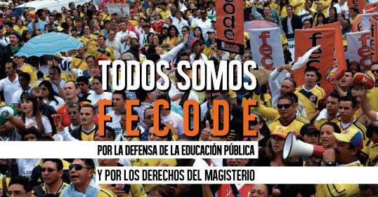 Der "Verband der Erziehungsarbeiter" in Kolumbien organisiert den Streik