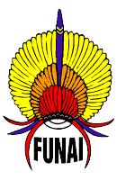 Das Logo der Indigenenbehörde FUNAI in Brasilien
